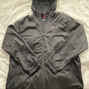 Gerry Black Hooded Rain Jacket Windbreaker Size L